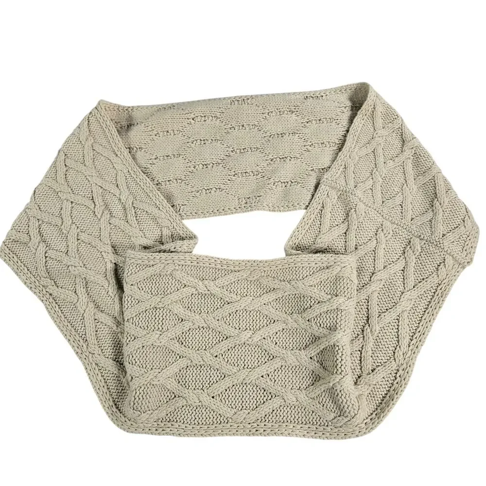 Pure Jill Womens Knit Infinity Circle Scarf EUC Coastal Beachy Classic Winter